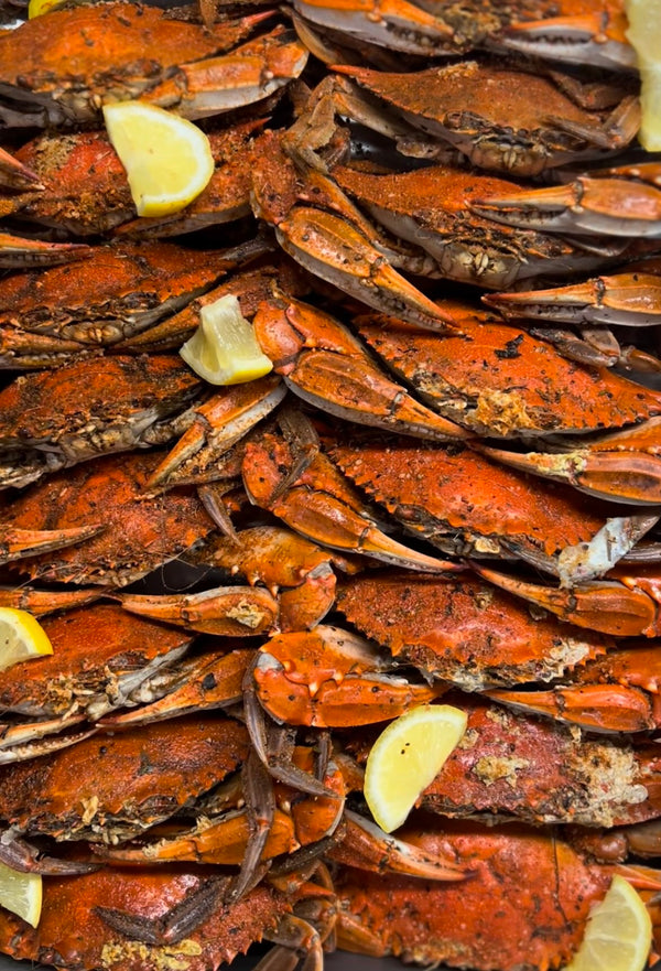 N.C. Cold Steamed Blue Crabs - #1 Jimmies (Larger Males)